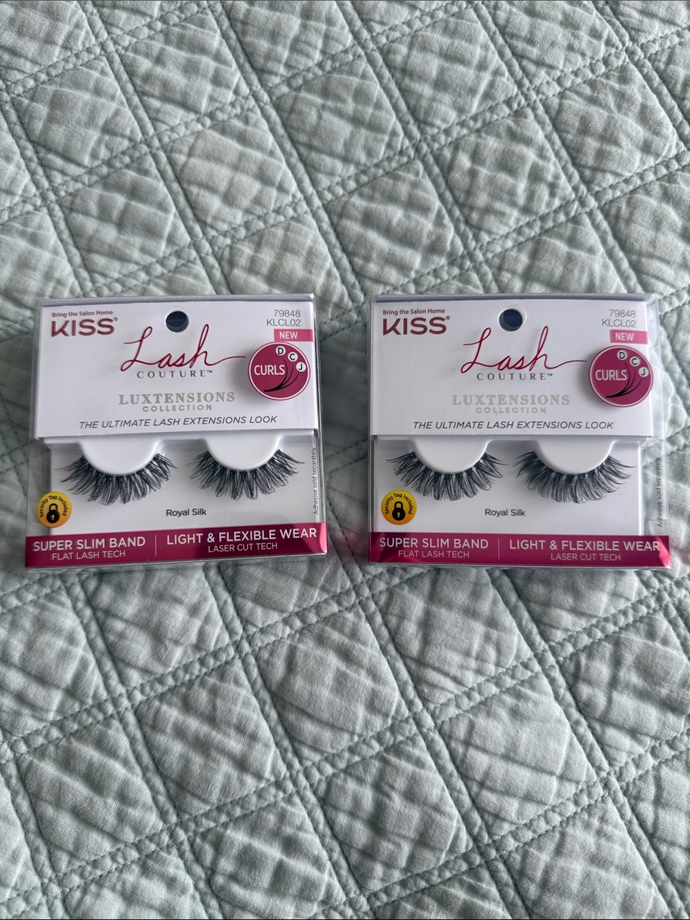 Kiss Lash Couture Luxxtensions False Eyelashes - Black 2pk bundle